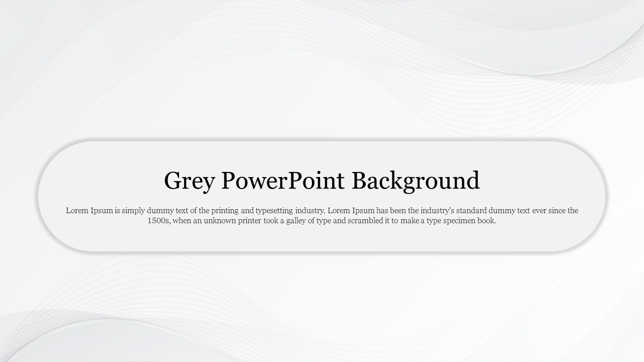 Creative Grey PowerPoint Background Presentation Template